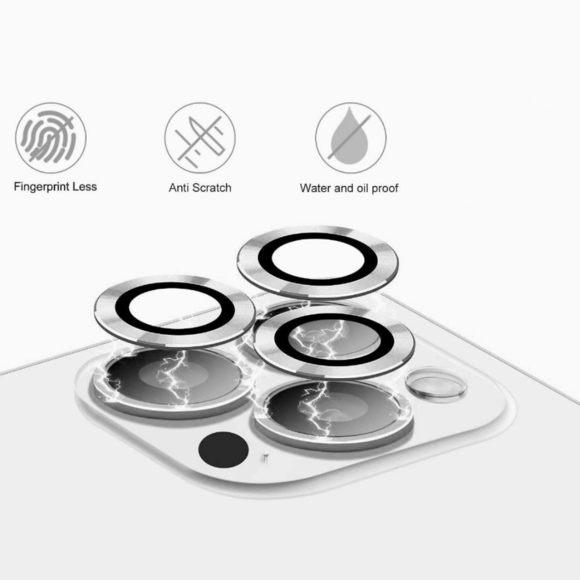 Camera lens tempered glass protector for iPhone 13 Pro, 13 Pro Max - Picture 3 of 4